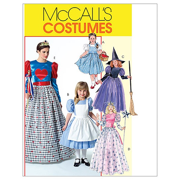 McCall's Patterns M4948 Size Miss Small - Medium - Large-Extra - Large Misses'/ Children's/ Girls' Costumes, Pack of 1, White