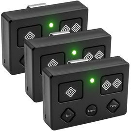 AXP1/AXS1 Premium Remote Controls Transmitter, for Ghost Control Gate Opener Remote AXP1/AXS1, 5-Button Premium, 3 Pack