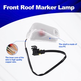 ZyloPlinx Front Roof Marker Lamp Fits for Ram ProMaster 1500 2014-2020, Ram ProMaster 2500 2014-2020, Ram ProMaster 3500 2014-2020 Parts Number 926-109 68232473AA, 68232473AB, 68232473AC, 68232473AD