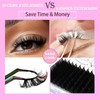 10 Pairs of 3D Artificial Eyelashes Russian False Natural Look