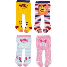 BABY born Zapf Creation Tights 2 x 43 cm, Pack of 2 Doll Tights for 43 cm Dolls, 831748