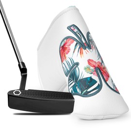BAIRBRE Golf Putter Covers Mallet Putter Headcover Blade Putter Cover Golf Club Covers with with Magnetic for Most Brand (Blade Putter/White)