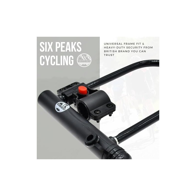 Six Peaks SIC000501 Cycling D-Lock U, Black, One Size