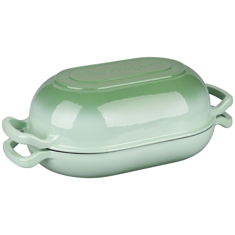 VORRINGARD Enameled Cast Iron Sourdough Bread Oven, Dutch Oven, Loaf