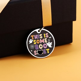 Horror Merch Weird Gifts Wicked Merch Christmas White Elephant Gift Spooky Basket Stuffers for Women Men Funny Keychain Gifts Stocking Stuffers for Teen Boys Girls Spooky Gifts for Women