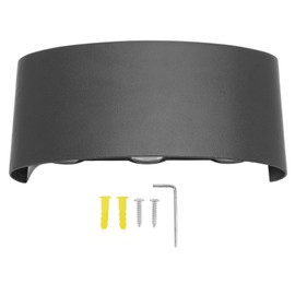 Indoor LED Wall Light Waterproof 3000K Warm White Light Wall Mounted Lamp for Balcony Aisle Courtyard 6W 85‑265V