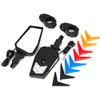Aluminum UTV Side Mirrors With Led Rock Lights, Left Right
