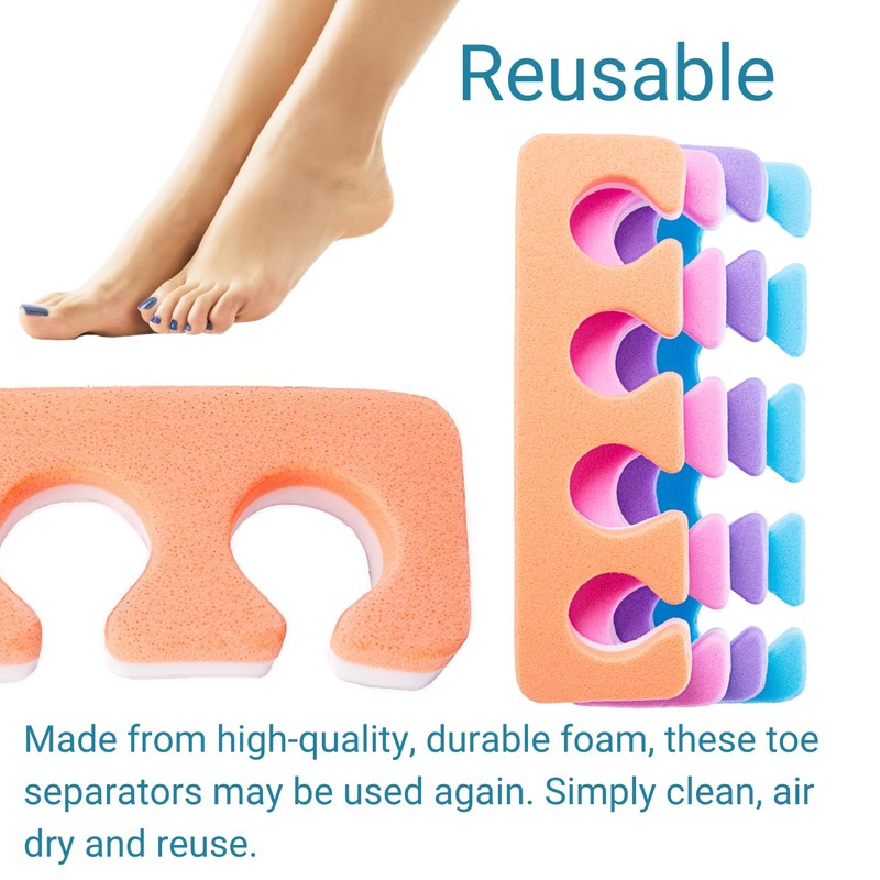Toe Separators - Soft Two Tone Toe Spacers - Great
