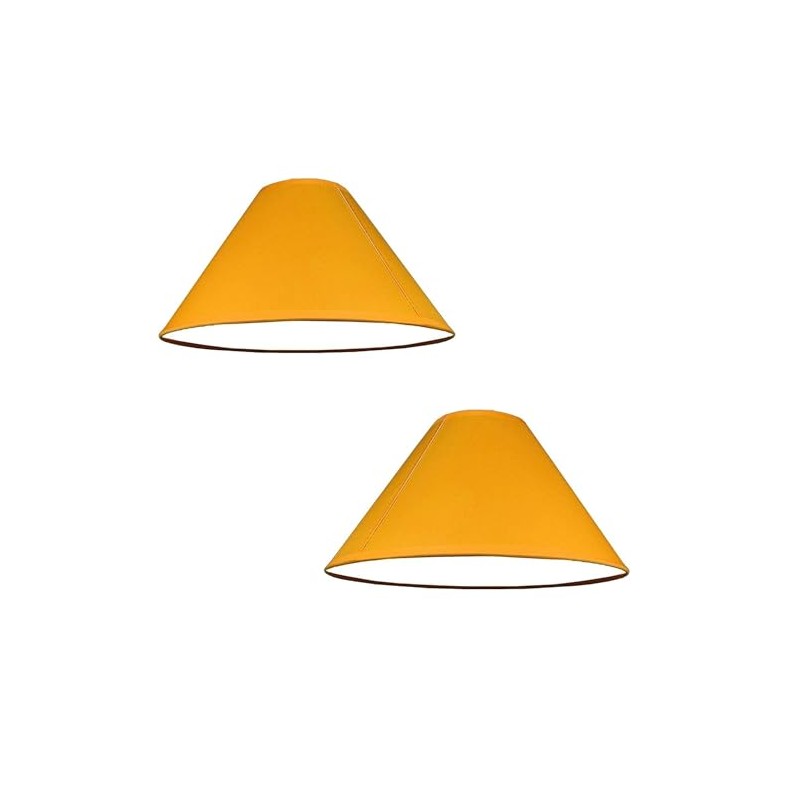 Pack of 2 - Empire Cotton Coolie Lamp Shades for