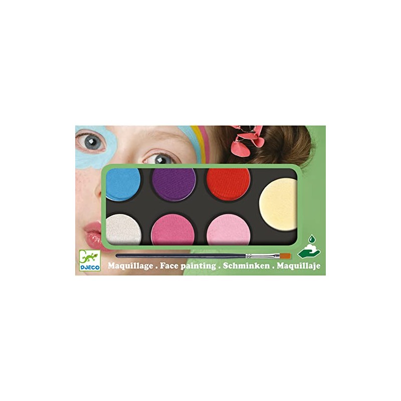 Djeco DJ09231 Make-up-Malset und Zubehör, gemischt