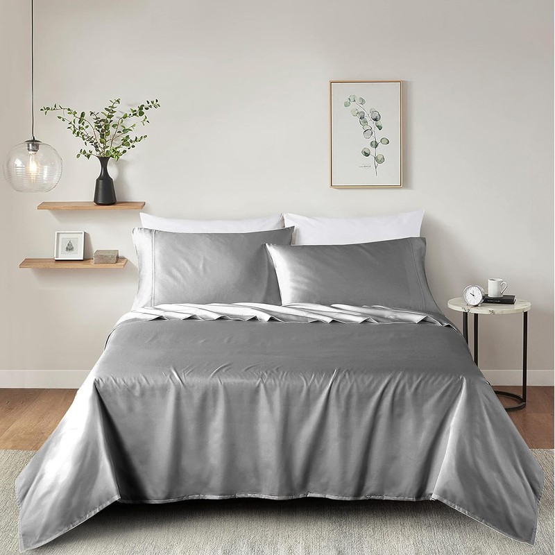 100% Supima Cotton Sheets 600 Thread Count,Bed Sheet Set Queen