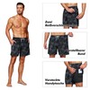 HMIYA Men's 2-in-1 Swimming Trunks, Quick-Drying Short Board Shorts with