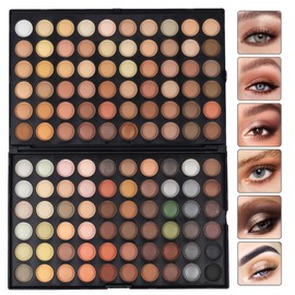 LaRoc 120 Nude Eyeshadow Palette Makeup Set, Professional MUA Eye Shadows, Nude Eyeshadow Palette for Warm, Smoky, Natural, and Matte Eye Shadow Tones