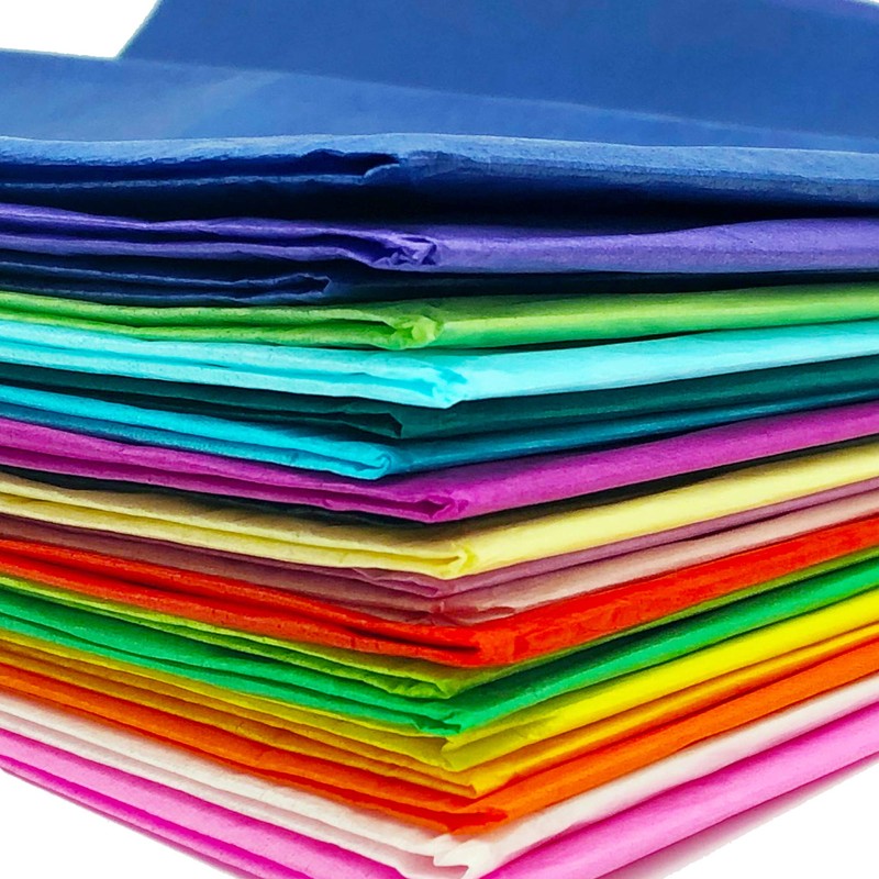 20pk Coloured Tissue Paper for Wrapping Gifts - 66cm x