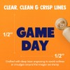 Game Day Bold Text Football Rubber Stamp for Stamping Crafting