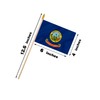 Idaho State Handheld Stick Flag 4x6 Inch 12 Pack Small