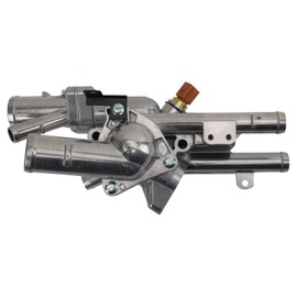 TRQ Thermostat with Housing Assembly Compatible with 2019-2020 Hyundai Santa Fe 2017-2018 Santa Fe Sport 2015-2019 Sonata 2015-2018 Tucson 2016-2020 Kia Optima Sorento 2017-2021 Sportage