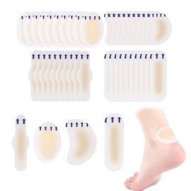 Blister pads 40Pcs Blister Bandages Prevents chafing, relieves pain, repairs blisters.（10pcs of each of the 4 styles）