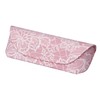 Pearl 092792 Eyeglass Case, Pink, Semi-Hard Cotton, Floral Pattern