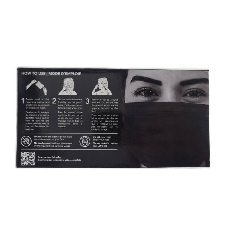 Medicom Midnight Procedure Earloop Face Masks - Box of 50