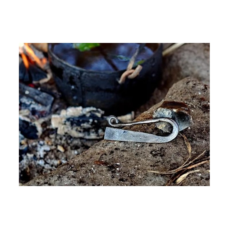 Roman Fire Steel Fire Striker Spark Iron Hand Forged Medieval