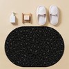 YNXTYB Bathroom Rug Mat Abstract Black Leopard Oval Bath Mat