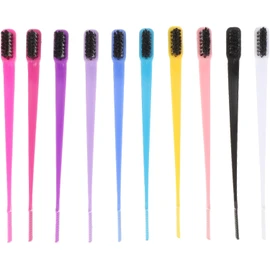 Cepillo para Cejas de Doble Punta Abs, Kit de 10 Piezas