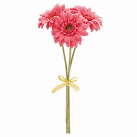 Tokyodo FM002832-052 Artificial Flowers MAGIQ Soleiyu Gerbera Bundle, Hot Pink, Flower Diameter 2.8 x L10.6 inches (7 x 27 cm), Pack of 3