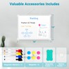 AMUSIGHT Double-Sided White Board, 16" x 12" Dry Erase Board