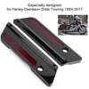 2pcs Motorcycle Saddlebag Latch Cover Reflectors for Glide Touring 94-17