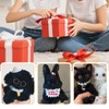 TOAOB 4pcs Thick Pipe Cleaners Kit Black Large Chenille Stems