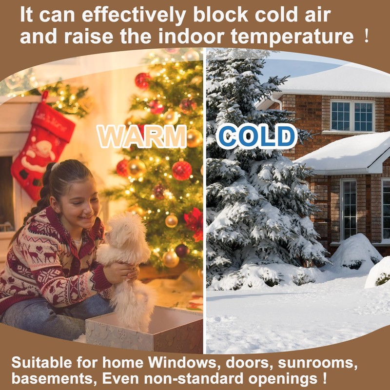 Window Insulation Kit for Winter Heavy Duty Plastic Window Cover