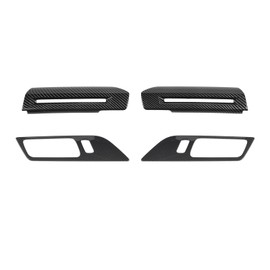 Linskip Interior Door Handle Trim Set Compatible with Ford Mustang Ecoboost, GT, Dark Horse 2024-2026+, Door Side Decor Covers for Mustang Interior Accessories(Without Memory Seat Button)
