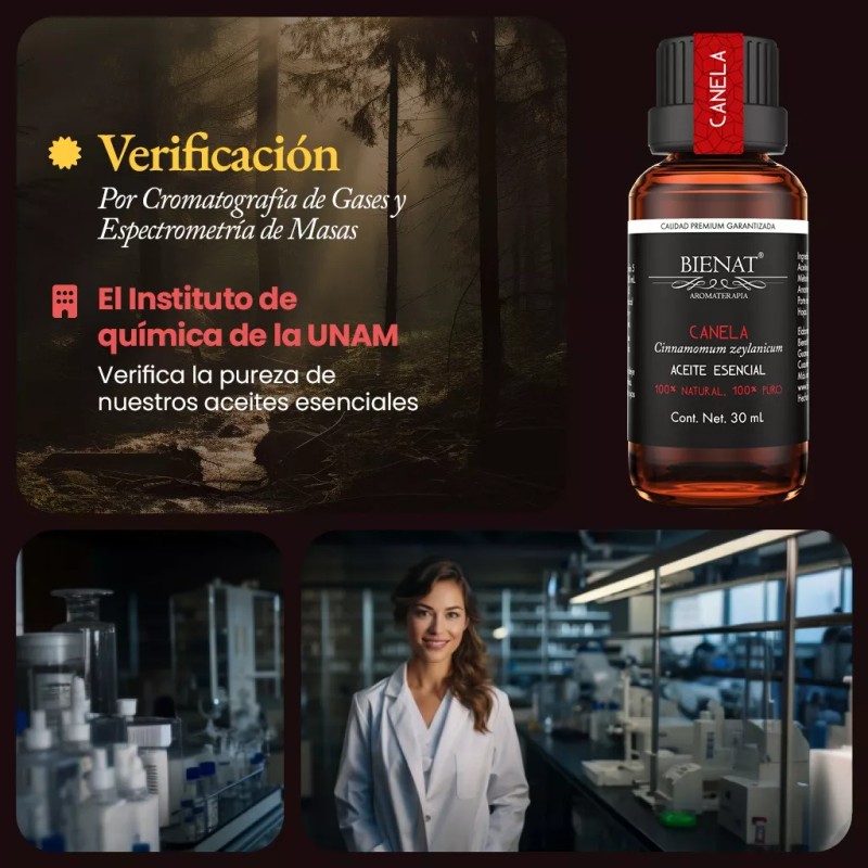 Bienat Aromaterapia Aceite Esencial De Canela 30 Ml 100% Natural
