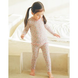 VAENAIT BABY Infant Toddler Girls&Boys Modal Pajamas Pjs 2pcs Set Shirring Rose Flower S