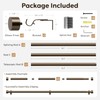 Zeerobee Curtain Rods for Windows 66 to 120, Bronze Curtain