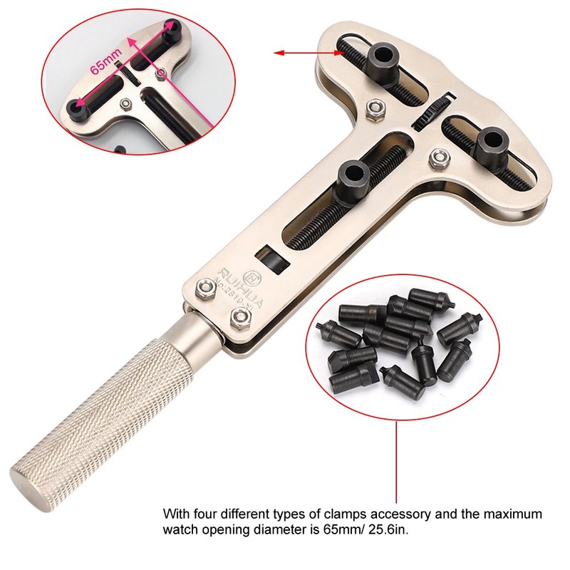 Metal Three Jaw Watch Back Case Opener Cover Remover Wristwatch