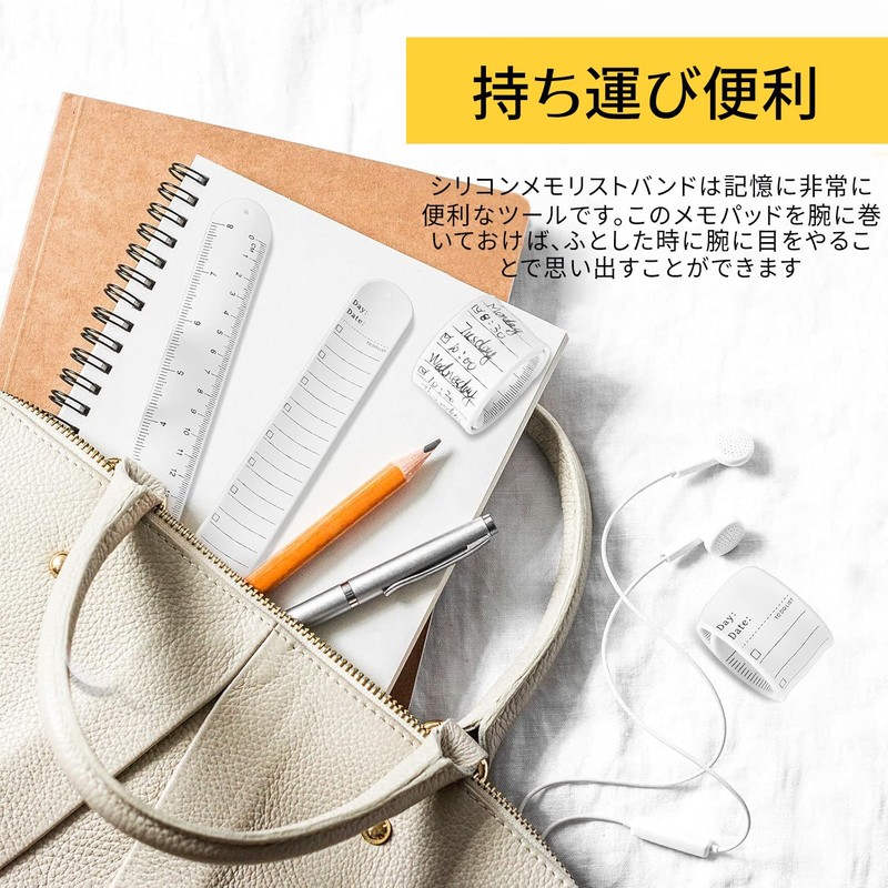 Wearable Memo, Wristband Memo, 2 Pack, Waterproof Notebook, Multiple Use