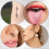 8PCS Piercing Taper, Piercing Insertion Tool, Nose Piercing Kit, Labret