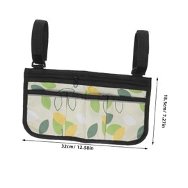 OATIPHO Wheelchair Side Bag Durable Walker Armrest Organizer Pouch for Practical Accessory for Wheelchairs and Walkers Versatile Hanging Design for Daily Convenience