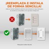 Tecnolite Connect - Apagador Inteligente Táctil WiFi 3 Circuitos, Requiere