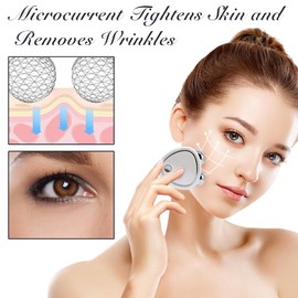 HASAIKA Face Massager Electric Face Massager Against Wrinkles, Neck Face Massager for Skin Tightening & Lifting, Pink