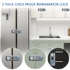 Fridge Locks with Self Adhesive, Refrigerator Latch for Kids, Toddlers