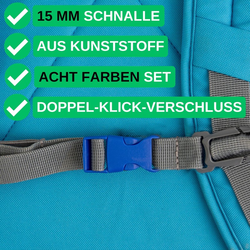 Your Day Mate Buckles Colours Mix, 16 Pack with 8