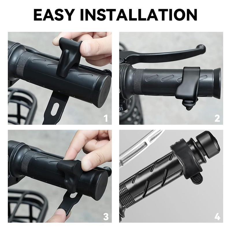 Motorcycle Throttle Holder Cruise Assist Control Grip Handlebar, Universal Motorcycle