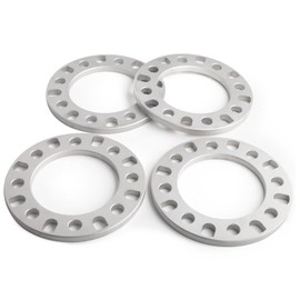 JiiinMiiin 1/2"(12mm) 8x165.1 8x170 8x180 8 Lug Spacer for F250 E350 Ram 2500 3500 Express 3500 K3500 Silverado Suburban 2500 Sierra 2500HD 3500HD, 4PCS Universal Spacers