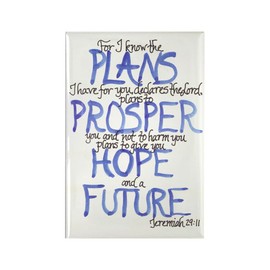CafePress Jeremiah 29:11 Magnet Magnets Rectangle Magnet, 3"x2" Refrigerator Magnet