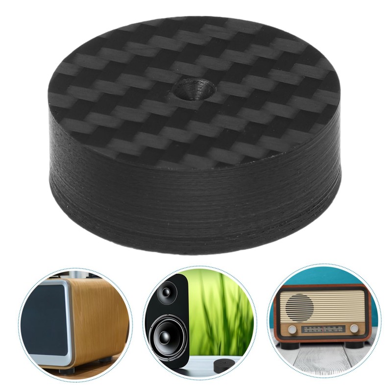 TEHAUX Carbon Fiber Speaker Isolation Pads Durable Spike Floor Protector