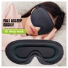 3D Deep Contoured Eye Covers for Sleeping, Sleep Eye Mask,