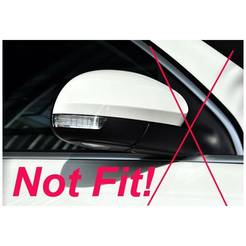 Unbranded White Driver Side Mirror W/Blind Spot Heated For VW